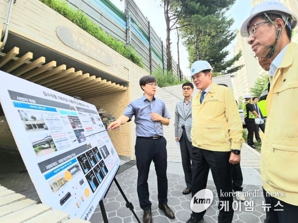 최대호 안양시장, 지하차도 ‘침수위험 자동차단시스템’ 점검