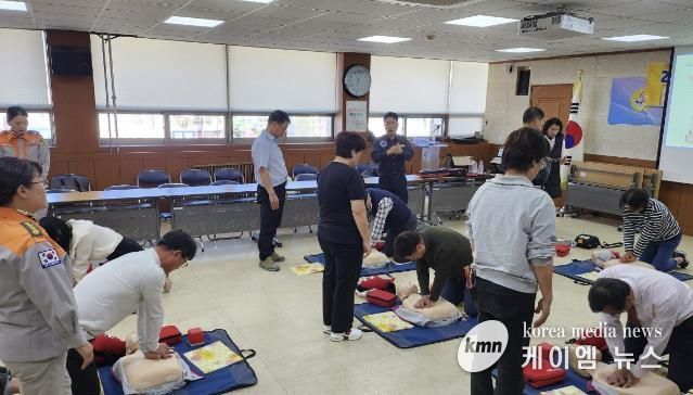 바르게살기운동 여주시 여흥동위원회 안전교육 실시