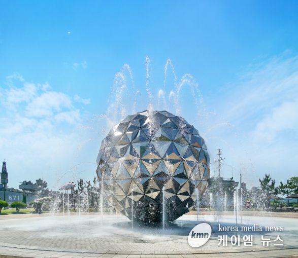 함상공원 멀티미디어 분수대