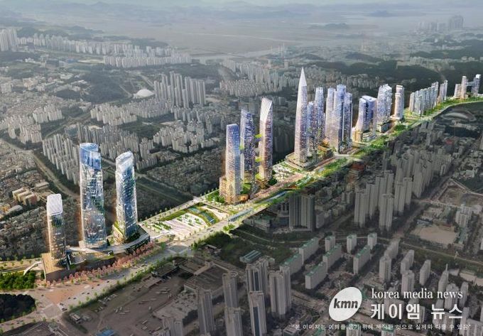 안산선 지하화 통합개발사업 조감도