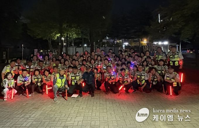 연성동, 자율방범대 야간 합동 순찰 진행