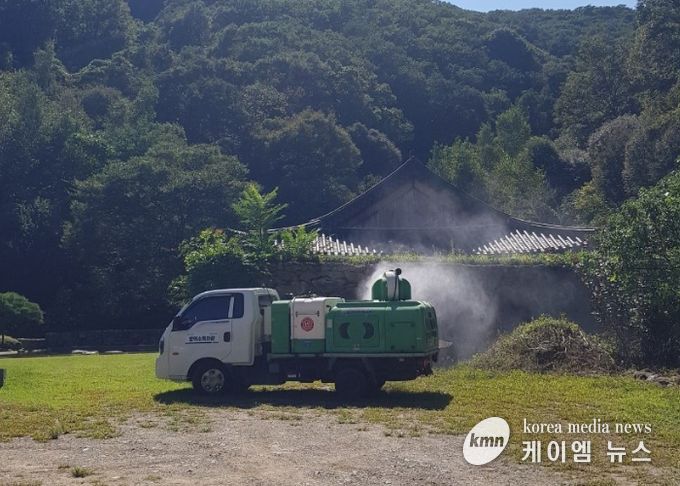 남양주시 동부보건소, 추석 연휴 대비 관내 사찰·공설 묘지 주변 집중 방역 실시