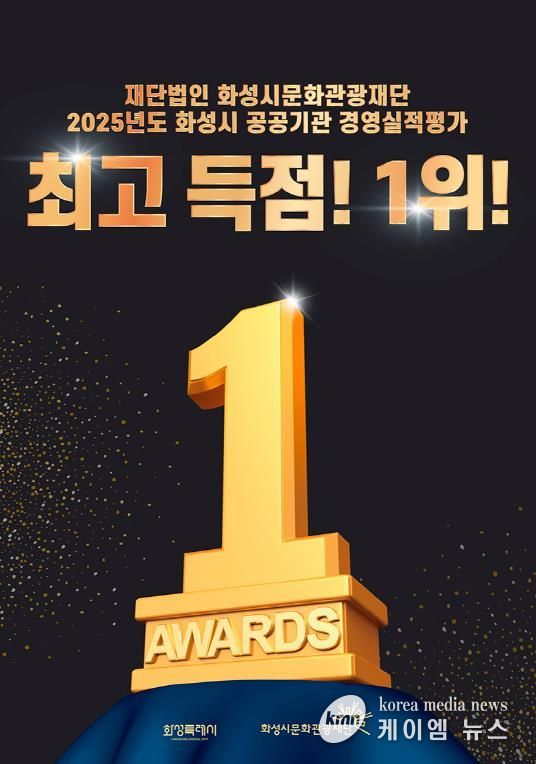 화성시문화관광재단, 2025년도 화성시 공공기관 경영실적평가 1위 달성