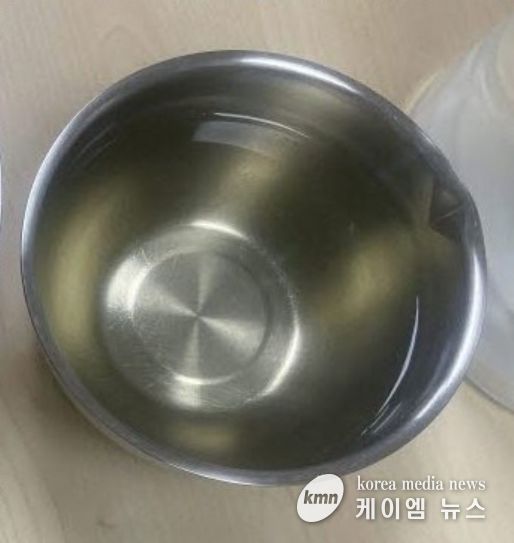 필터를 통과한 수돗물