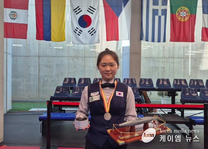 남양주시 김하은 선수, 제13회 세계 여자 3쿠션 선수권대회서 준우승 쾌거…세계랭킹 2위 도약