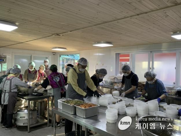 예산군자원봉사센터 봉사 모습