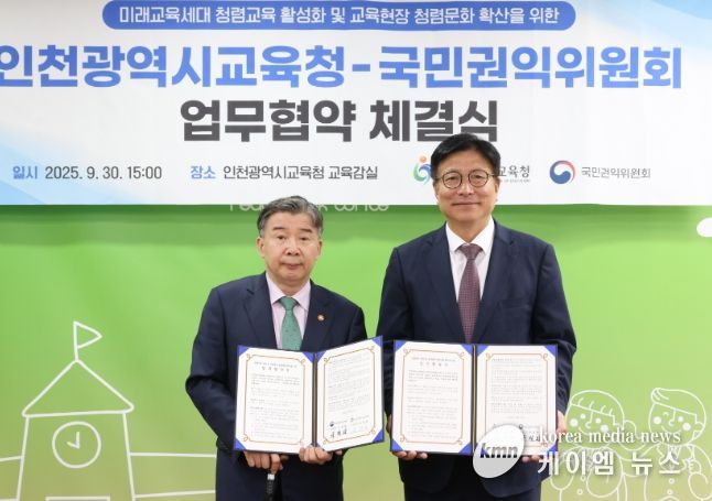 국민권익위원회와 청렴문화 확산을 위한 협약 체결