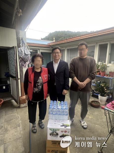 가평 청평면, 추석 앞두고 이재민 위문품 전달