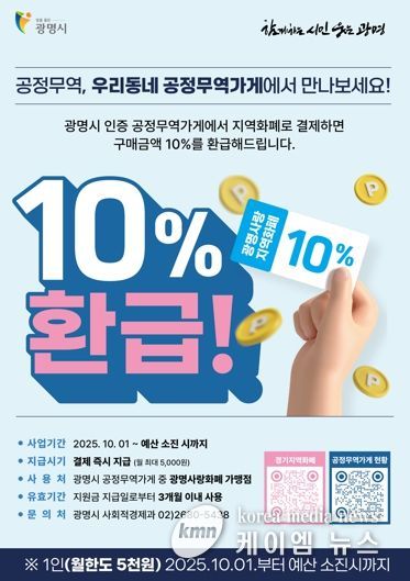 ‘공정무역 실천 캐시백’ 행사 홍보 포스터.