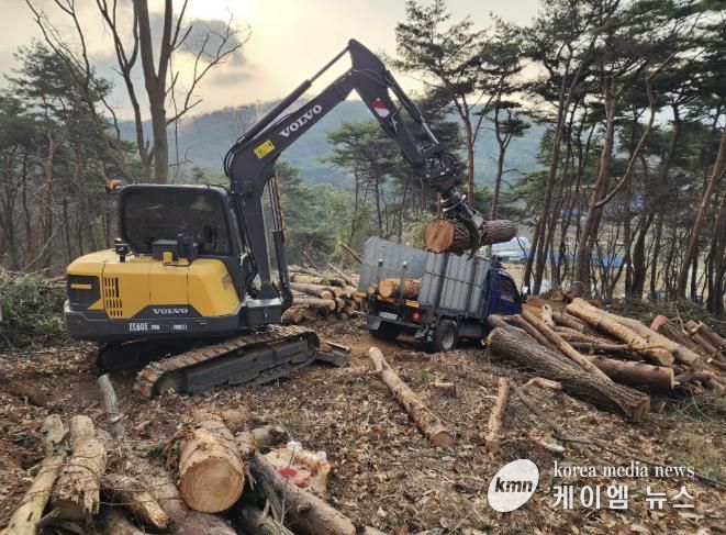 방제사업 작업 현장