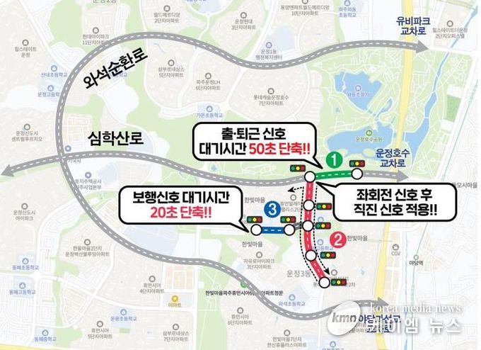 파주시, 긴 신호주기로 불편했던 지역 신호체계 개선