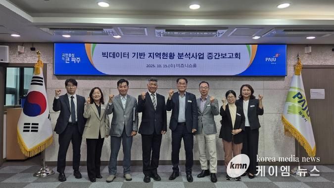 파주시, ‘빅데이터 기반 지역현황 분석사업’ 중간보고회 개최