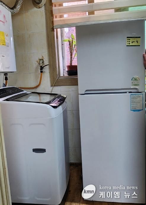 수원시 팔달구 우만1동, 통합사례관리 가구에 세탁기·냉장고 지원으로 사랑나눔 실천