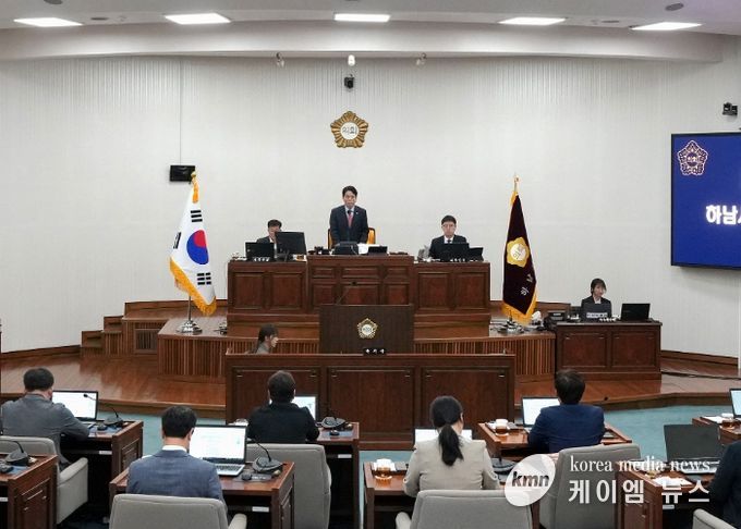 하남시의회 10월 24일 제343회 임시회 제3차 본회의. (사진_하남시의회 제공)