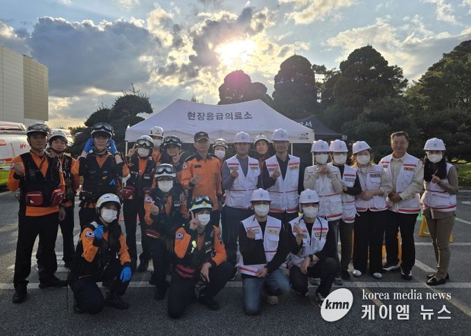 송탄보건소, 재난대비 훈련 ‘현장응급의료소’ 운영