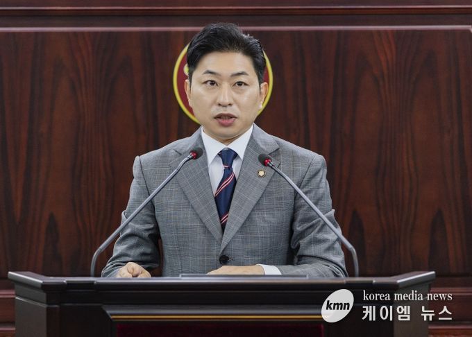 김종복 의원 5분 발언 모습