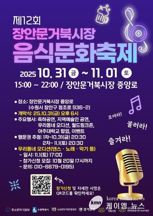 ‘제12회 장안문거북시장 음식문화축제’ 홍보물