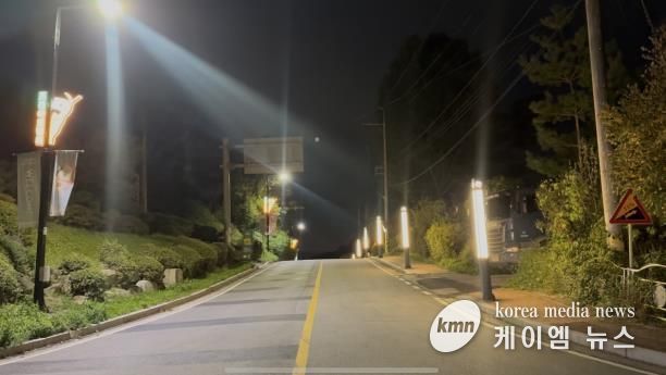 포천아트밸리 진입도로 야간경관 사업으로 야간관광 환경 개선