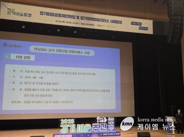 용인특례시, 유림동 행복마을관리소 경기도 우수사례 ‘장려상’ 수상