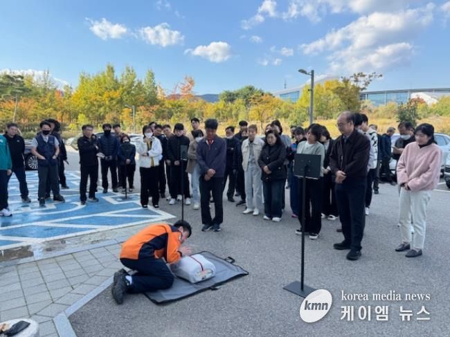 홍성소방서, 정부충남지방합동청사 심폐소생술 교육 실시