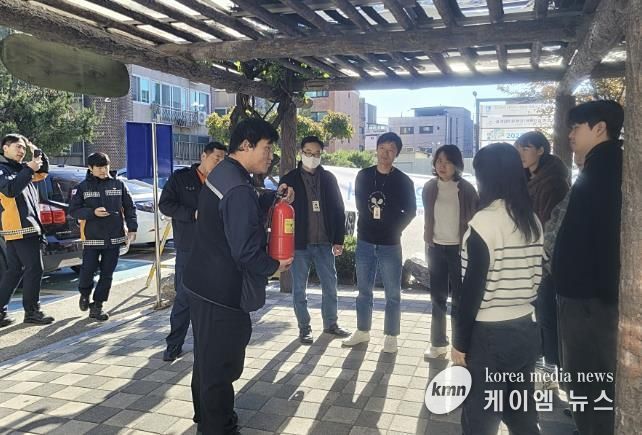 수원시 장안구 송죽동, 공공기관 합동 소방훈련 실시