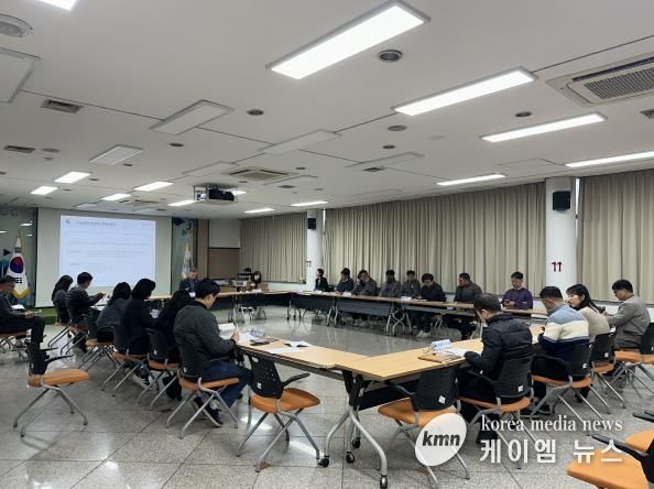 안산도시공사 본사에서 진행 중인 기능연속성 계획 훈련 모습. (사진=안산도시공사 제공)