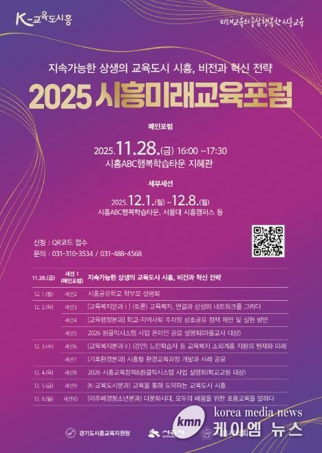 '2025 시흥미래교육포럼' 포스터