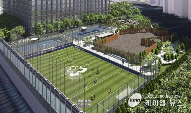 정자동 제설차량기지 체육시설 조감도