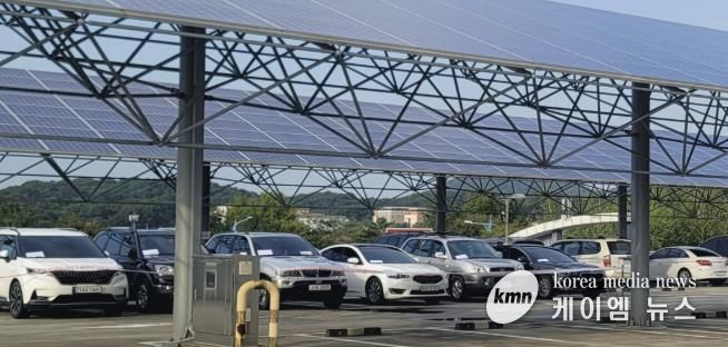 지방세 체납으로 압류된 차량들.