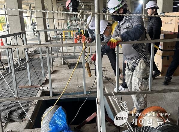 2025년 밀폐공간작업 현장점검 모습