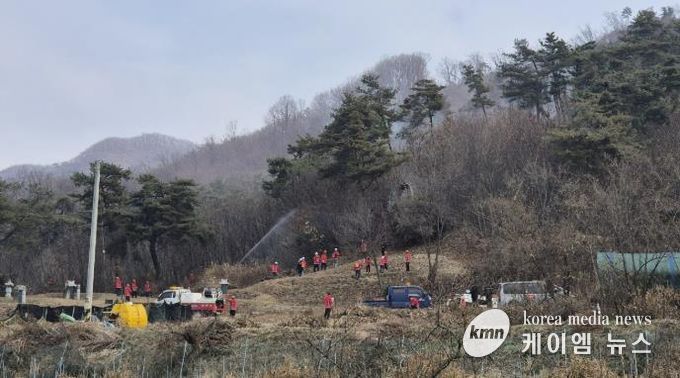 여주시, 가을철 산불진화훈련 실시
