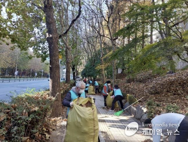 광정동 낙엽청소