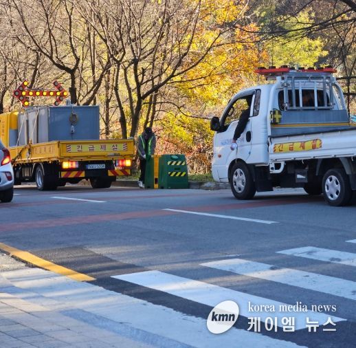 이천시, 설봉공원 겨울철 강설 대비 제설장비 사전 점검 완료
