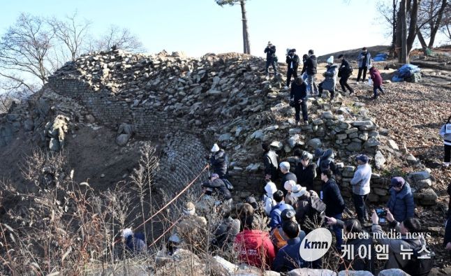 양주대모산성 15차 발굴조사 현장