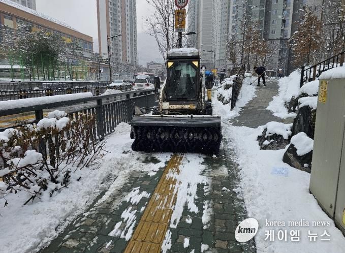 의정부시 송산3동, 주민 불편 최소화 위해 겨울철 대설 대비 총력