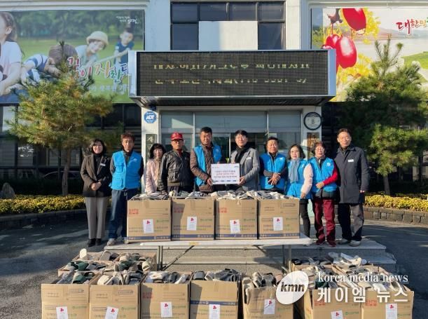 바르게살기운동 개군면 위원회, 양평군 개군면 경로당에 슬리퍼 500개 기탁