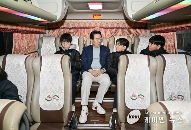 포천시-포천교육지원청, 학생통학 순환버스 ‘포춘버스’ 현장 점검실시