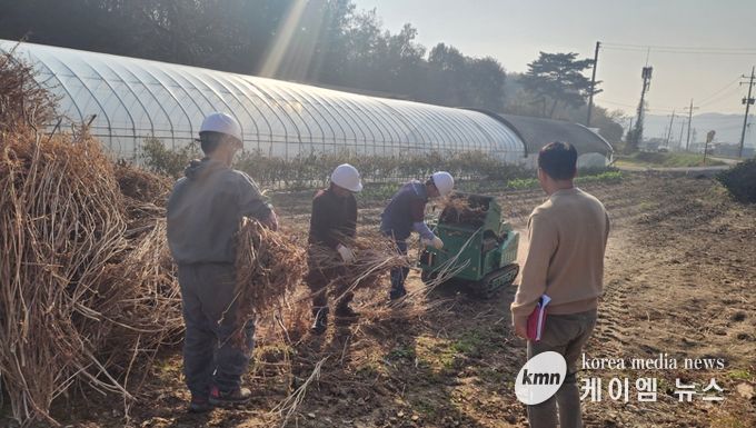 충남도, 영농부산물 연말까지 집중 파쇄 지원