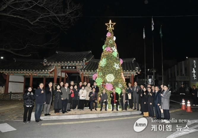 홍성군, 2025 성탄 트리 점등식 개최