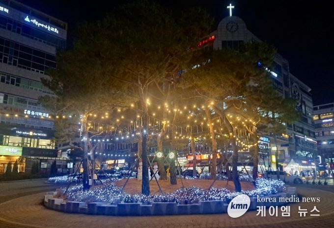 양주시, 고읍광장 연말연시 경관조명 설치