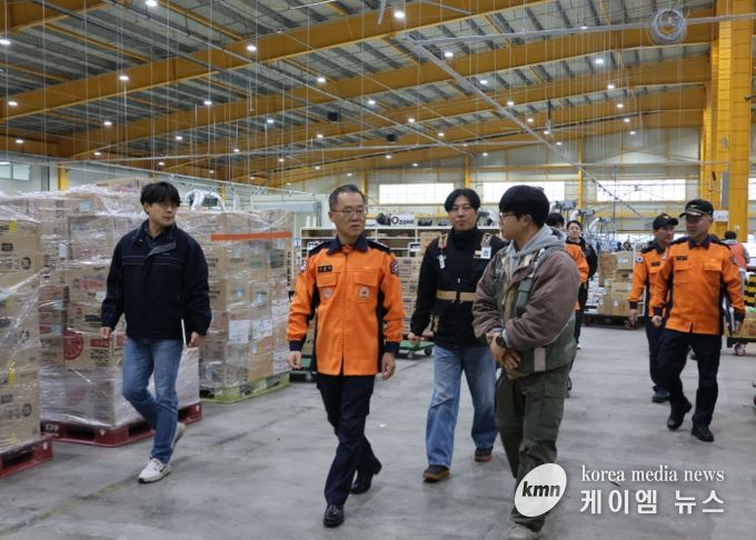 겨울철 화재 예방, 파주소방서 쿠팡물류센터 현장지도