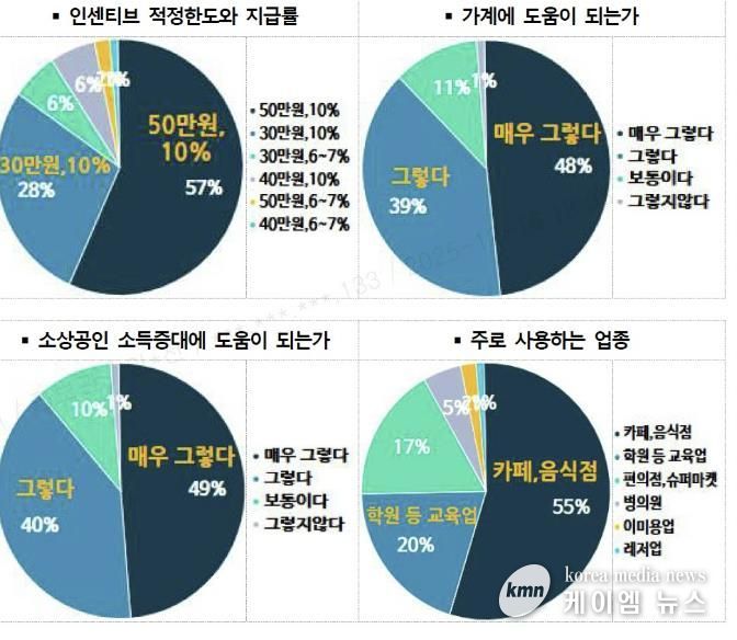 수원페이 사용자 설문조사 결과 그래프.