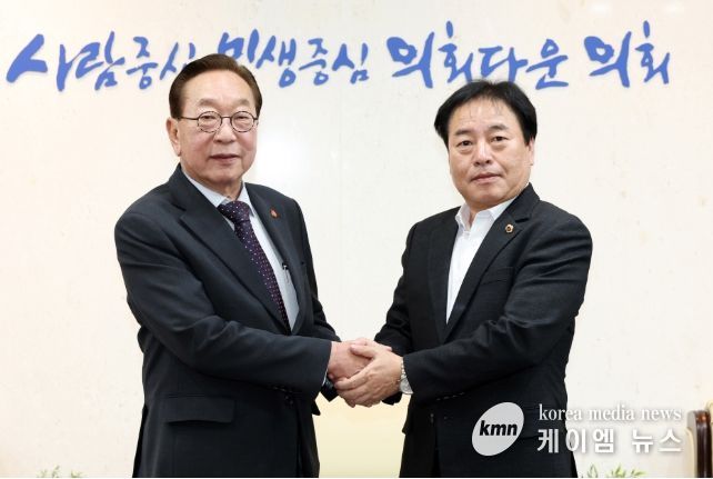 김동규 의원, ‘백범 장손’ 김진 광복회 상임부회장 접견