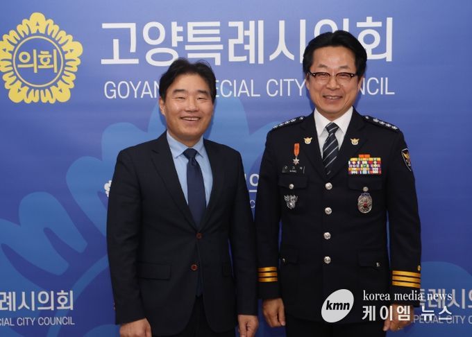 고양특례시의회 김운남 의장, 일산서부경찰서장과 대화동 원형육교 인근 보행환경 개선 방안 모색