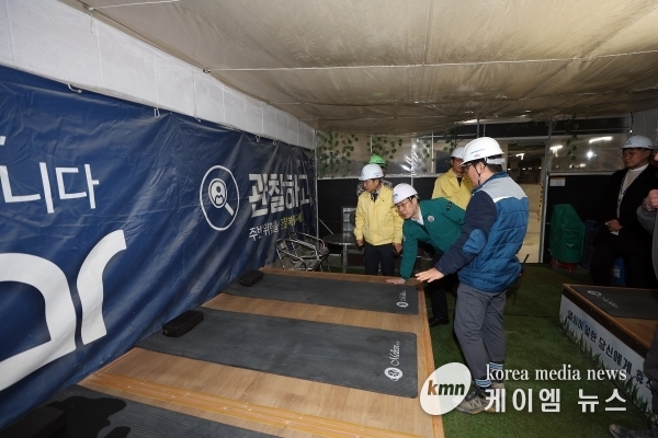 오병권 부지사, 평택 공동주택 건설현장 한파대책 및 전통시장 화재 예방 점검