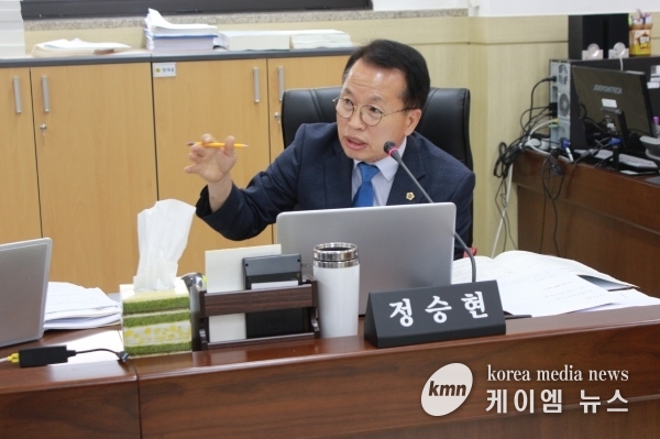정승현 의원, 효율적인 행정업무 개선 촉구
