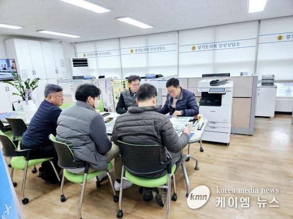 박명수 의원, 고삼~삼죽 도로확포장공사 정담회 실시