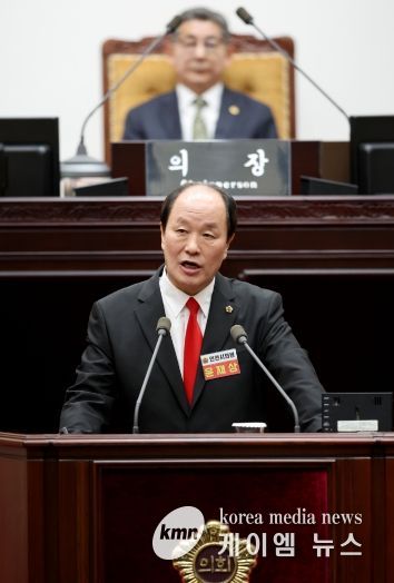 인천시의회 윤재상 의원, 강화군 도로건설 사업 지연 질타