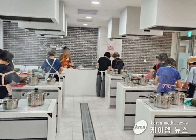 소하건강생활지원센터에서 영양교육 프로그램을 진행하고 있다.