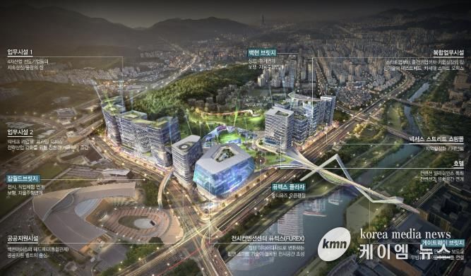 백현마이스 도시개발사업 구상도